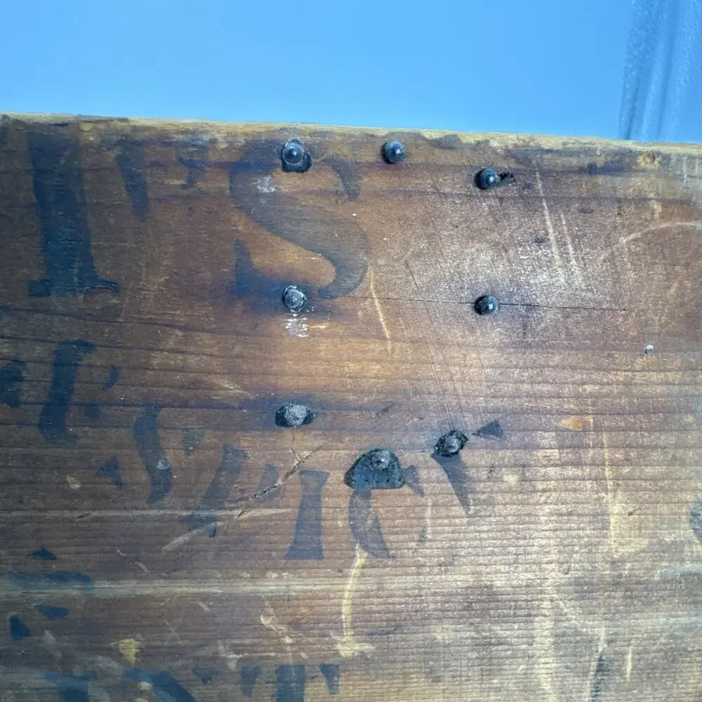 ANTIQUE FLINT’S STAR MILLS COFFEE & SPICE JG FLINT MILWAUKEE WI Wood Box